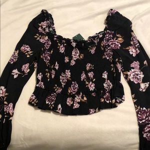 Long sleeve floral top